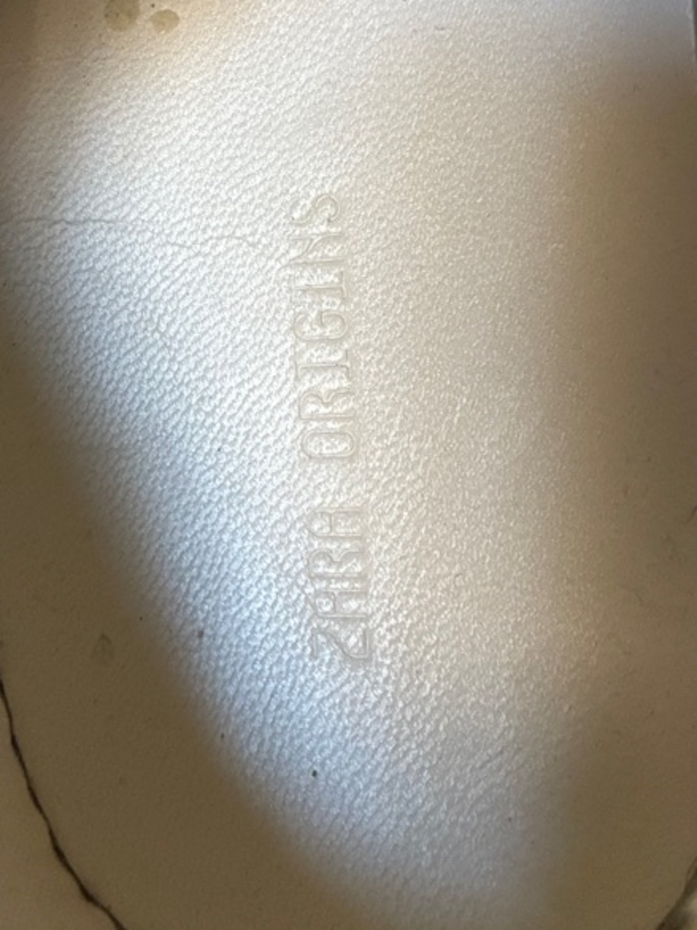 ZARA White Leather Low-Top Sneakers with Gum Sole - Men's - Picture 9 of 11